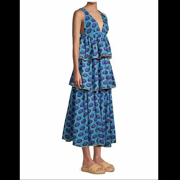 RHODE
Leela Sleeveless Print Tiered Dress - Picture 3 of 9
